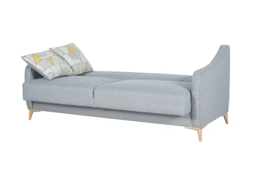 EMPOLI háromüléses egyenes kanapé - világos szürke