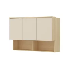   Terra fali szekrény (24LBON11) - lindberg tölgy/ sandy beige