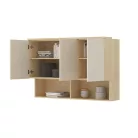 Terra fali szekrény (24LBON11) - lindberg tölgy/ sandy beige