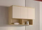 Terra fali szekrény (24LBON11) - lindberg tölgy/ sandy beige