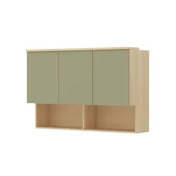 Terra fali szekrény (24LEON11) - lindberg tölgy/eucalyptus