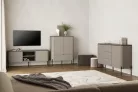 Bello két ajtós, három fiókos komód (24COOB26) - kongó/fekete
