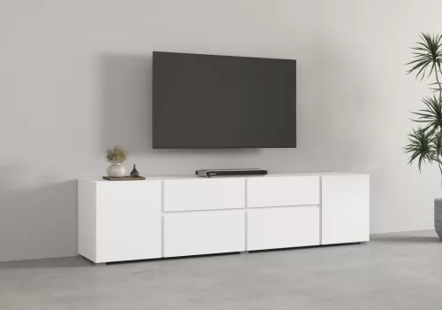 Asymetric TV állvány (2497OA39) - fehér