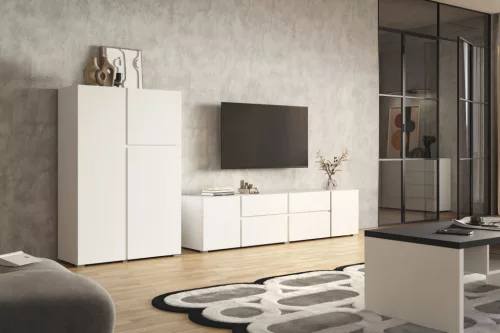 Asymetric TV állvány (2497OA39) - fehér