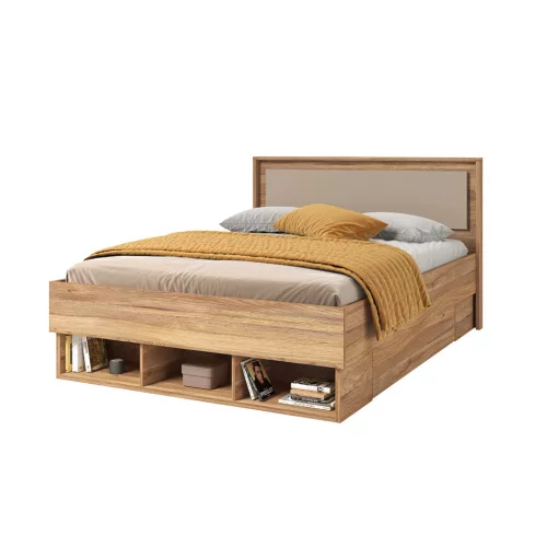 Impressio 140 cm-es ágykeret (24MCNJ30) - mauvella tölgy/congo