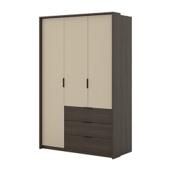  Mola három ajtós, három fiókos gardróbszekrény (24D1OI19) világos bézs/dunin tölgy