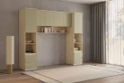 Terra egy ajtós két fiókos könyvespolc (24LEON84) - lindberg tölgy/eucalyptus