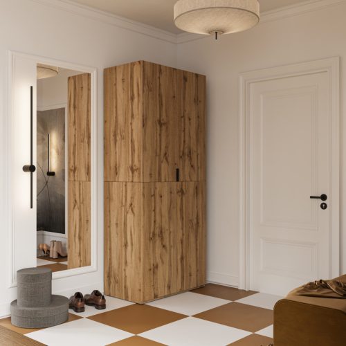 Hanna két ajtós szekrény (24N0OL18) - wotan tölgy